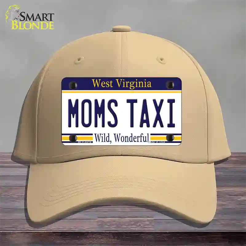 Moms Taxi West Virginia Novelty License Plate Hat Cotton / Khaki