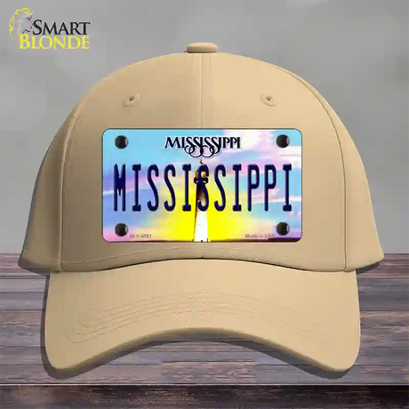 Mississippi Novelty License Plate Hat Cotton / Khaki