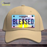 Blessed Mississippi Novelty License Plate Hat Cotton / Khaki