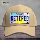 Retired Mississippi Novelty License Plate Hat Cotton / Khaki