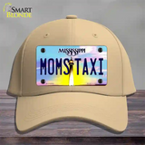 Moms Taxi Mississippi Novelty License Plate Hat Cotton / Khaki