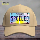 Spoiled Mississippi Novelty License Plate Hat Cotton / Khaki