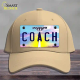 Coach Mississippi Novelty License Plate Hat Cotton / Khaki