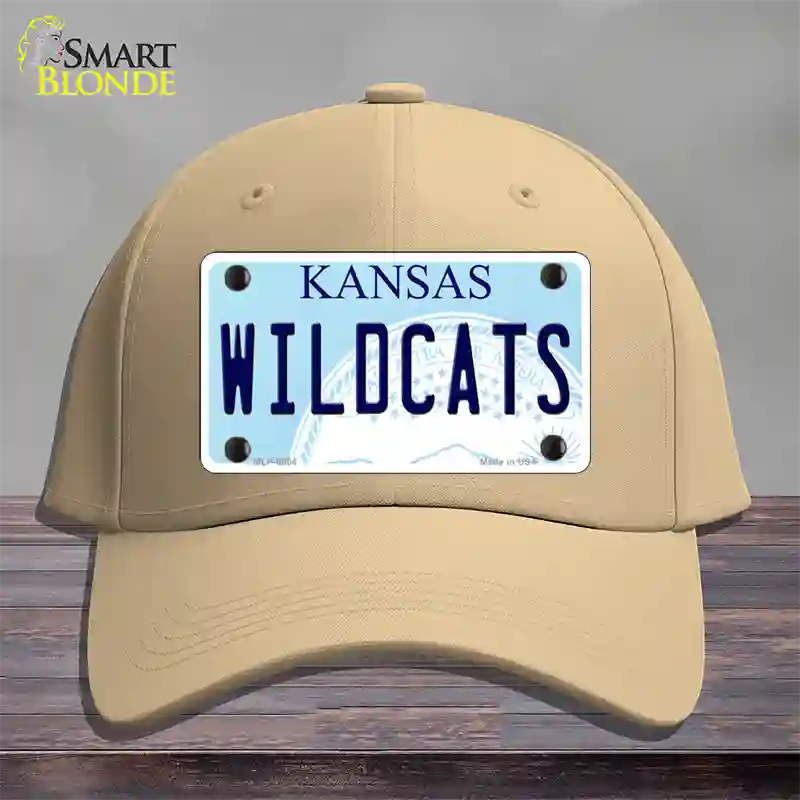 Wildcats Kansas Novelty License Plate Hat Cotton / Khaki