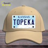 Topeka Kansas Novelty License Plate Hat Cotton / Khaki