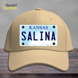 Salina Kansas Novelty License Plate Hat Cotton / Khaki