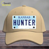 Hunter Kansas Novelty License Plate Hat Cotton / Khaki