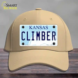 Climber Kansas Novelty License Plate Hat Cotton / Khaki