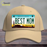 Best Mom Arizona Novelty License Plate Hat Cotton / Khaki