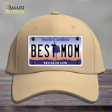 Best Mom South Carolina Novelty License Plate Hat Cotton / Khaki