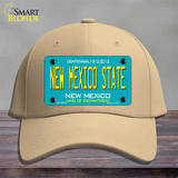 New Mexico State Teal Novelty License Plate Hat Cotton / Khaki