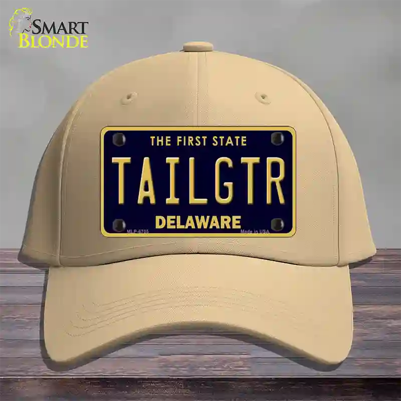 Tailgtr Delaware Novelty License Plate Hat Cotton / Khaki