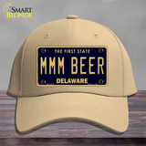 MMM Beer Delaware Novelty License Plate Hat Cotton / Khaki