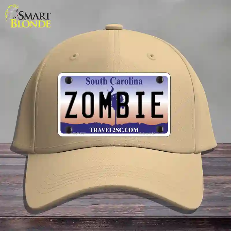 Zombie South Carolina Novelty License Plate Hat Cotton / Khaki