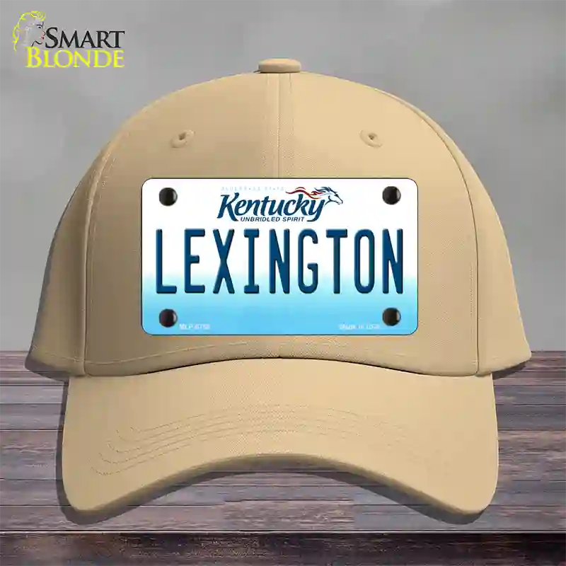 Lexington Kentucky Novelty License Plate Hat Cotton / Khaki