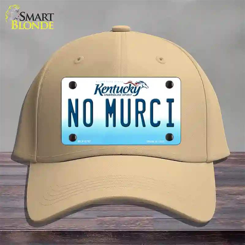 No Murci Kentucky Novelty License Plate Hat Cotton / Khaki