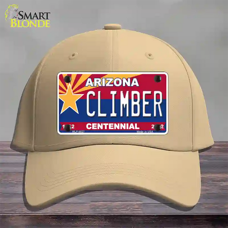 Arizona Centennial Climber Novelty License Plate Hat Cotton / Khaki