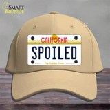 Spoiled California Novelty License Plate Hat Cotton / Khaki