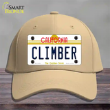 Climber California Novelty License Plate Hat Cotton / Khaki