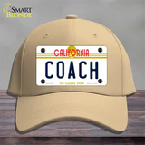 Coach California Novelty License Plate Hat Cotton / Khaki