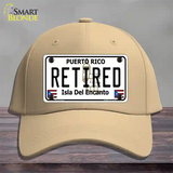 Retired Puerto Rico Novelty License Plate Hat Cotton / Khaki