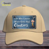 When Girls Had Cooties Novelty License Plate Hat Cotton / Khaki