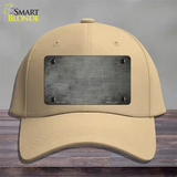 Gray Oil Rubbed Solid Novelty License Plate Hat Cotton / Khaki