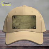 Gold Oil Rubbed Solid Novelty License Plate Hat Cotton / Khaki