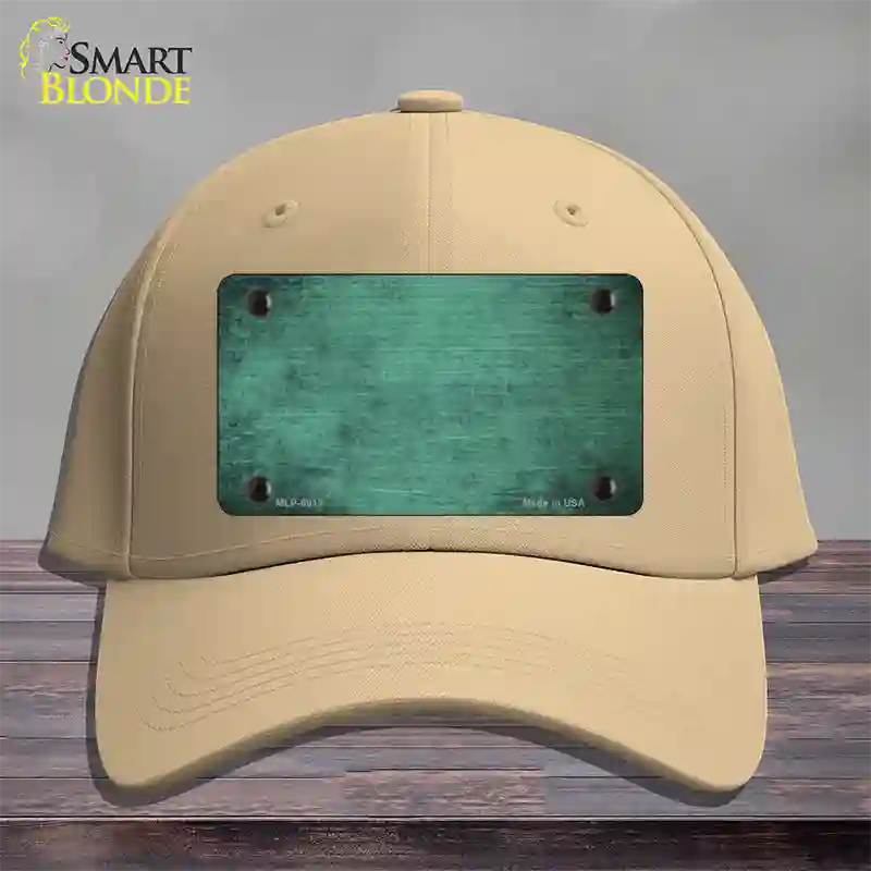 Mint Oil Rubbed Solid Novelty License Plate Hat Cotton / Khaki