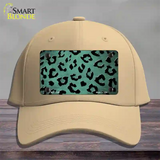 Mint Black Cheetah Oil Rubbed Novelty License Plate Hat Cotton / Khaki