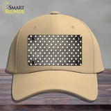 Tan White Small Dots Oil Rubbed Novelty License Plate Hat Cotton / Khaki