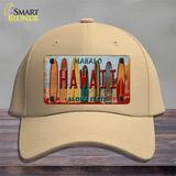 Hawaii Surfboards State Novelty License Plate Hat Cotton / Khaki