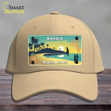 Mahalo Pineapple Hawaii Blank State Novelty License Plate Hat Cotton / Khaki