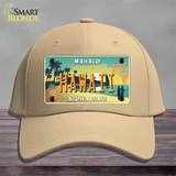 Hawaii Pineapple Novelty License Plate Hat Cotton / Khaki