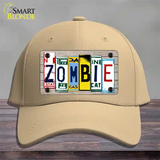 Zombie License Plate Art Wood Novelty License Plate Hat Cotton / Khaki