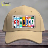 Grandma Wood License Plate Art Novelty License Plate Hat Cotton / Khaki