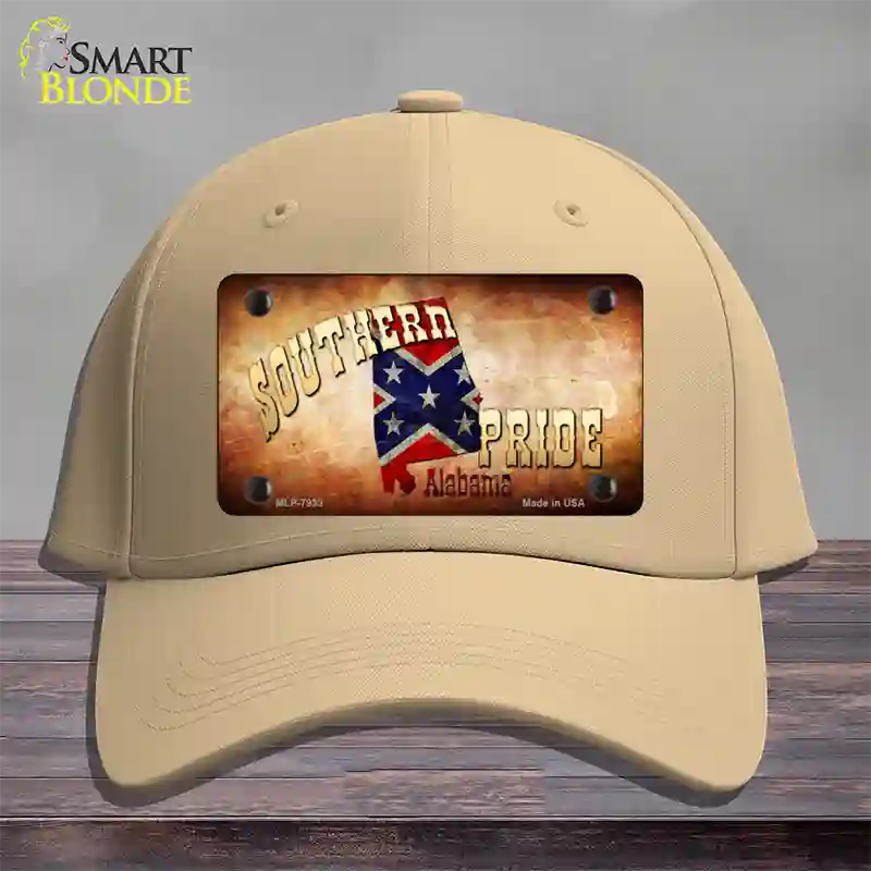 Southern Pride Alabama Novelty License Plate Hat Cotton / Khaki