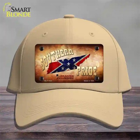 Southern Pride Tennessee Novelty License Plate Hat Cotton / Khaki