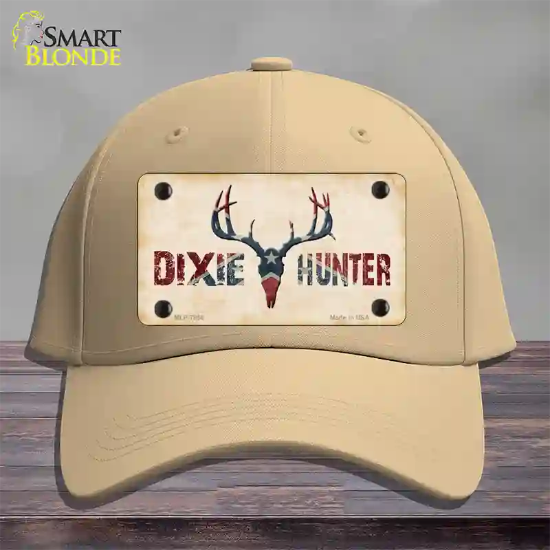 Dixie Hunter Novelty License Plate Hat Cotton / Khaki