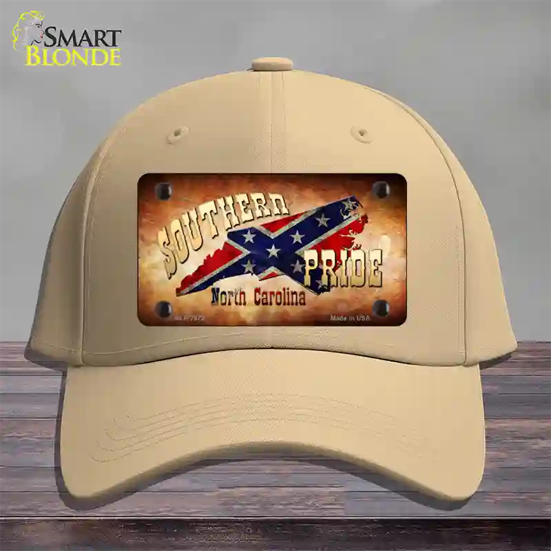 Southern Pride North Carolina Novelty License Plate Hat Cotton / Khaki