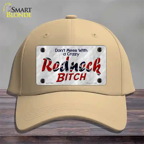 Dont Mess With Crazy Novelty License Plate Hat Cotton / Khaki