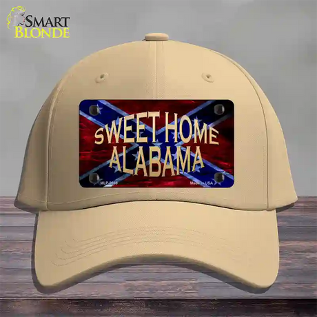 Sweet Home Alabama Novelty License Plate Hat Cotton / Khaki