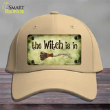 The Witch Is In Novelty License Plate Hat Cotton / Khaki