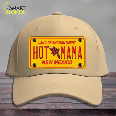 New Mexico Hot Mama Novelty License Plate Hat Cotton / Khaki