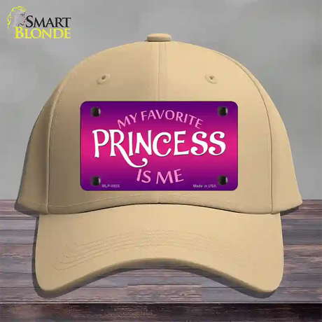 My Favorite Princess Is Me Novelty License Plate Hat Cotton / Khaki