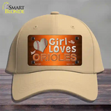 This Girl Loves Her Orioles Novelty License Plate Hat Cotton / Khaki