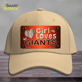 This Girl Loves Her Giants Baseball Novelty License Plate Hat Cotton / Khaki