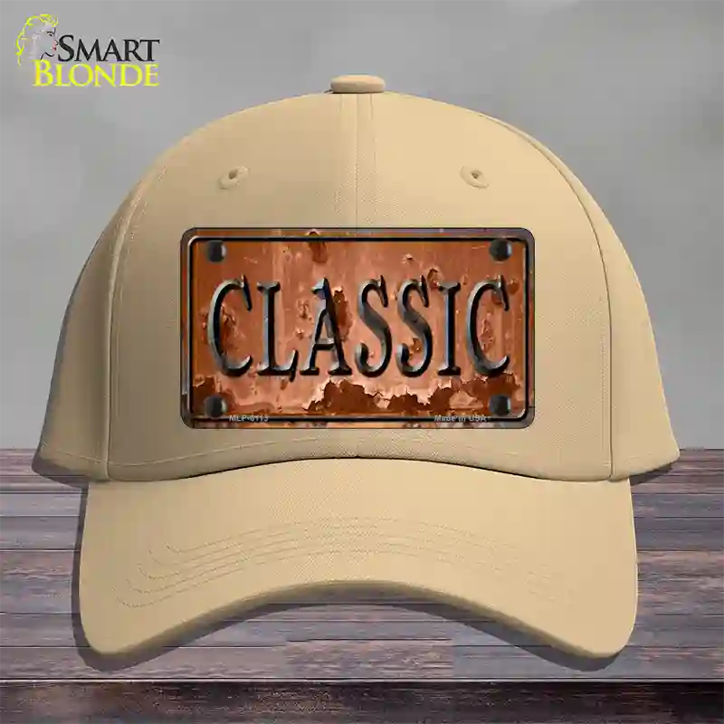 Classic Novelty License Plate Hat Cotton / Khaki