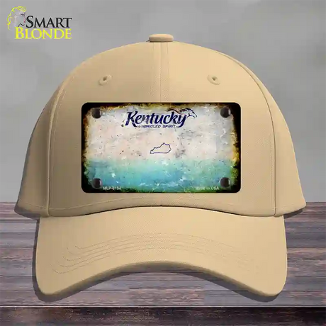 Kentucky Rusty Blank Novelty License Plate Hat Cotton / Khaki