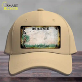 Maine Rusty Blank Novelty License Plate Hat Cotton / Khaki